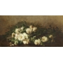 Papier peint panoramique Couronne de Roses Blanches