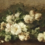 Papier peint panoramique Couronne de Roses Blanches